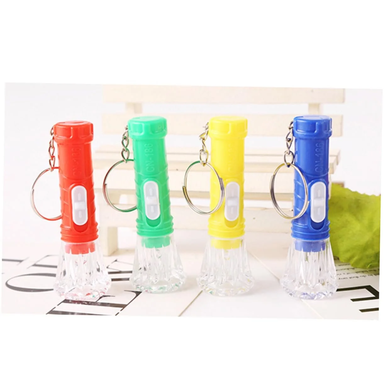 Фонарик карманный Yardwe 10 шт. Брелок Подарок для детей Мини фонарик Портативный ручной фонарик Брелок-подвеска, фото №4