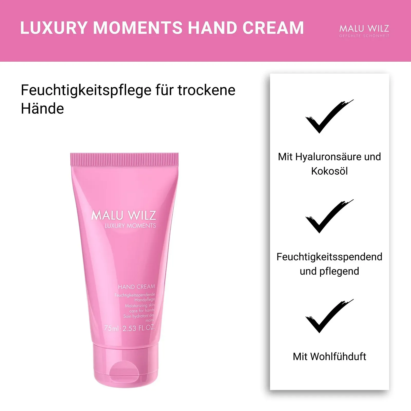 Крем для рук Malu Wilz Luxury Moments 75 мл, фото №3 Крем для рук Malu Wilz Luxury Moments 75 мл, фото №3