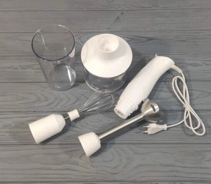 Блендер 4 в 1 Crownberg CB-6222 миксер измельчитель венчик чоппер, фото №7 Блендер 4 в 1 Crownberg CB-6222 миксер измельчитель венчик чоппер, фото №7