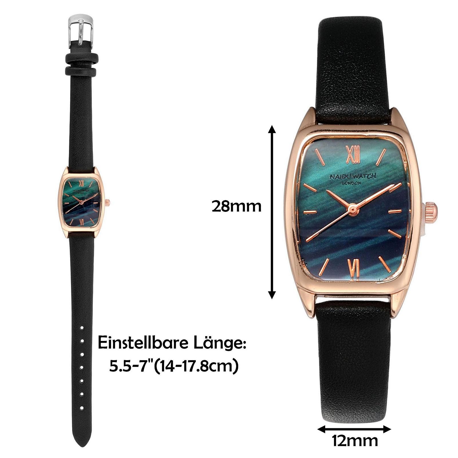 Жіночий Годинник JSDDE Різнокольорові Смужки на Циферблаті Шкіряний Ремінець Аналоговий Кварцовий Годинник, фото №5