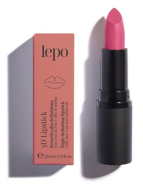 Помада LEPO 3D Lippenstift Nr. 106 Alpenveilchen з рисовим воском і маслом жожоба, інтенсивний колір і зволожуюча дія, фото №1 Помада LEPO 3D Lippenstift Nr. 106 Alpenveilchen з рисовим воском і маслом жожоба, інтенсивний колір і зволожуюча дія, фото №1