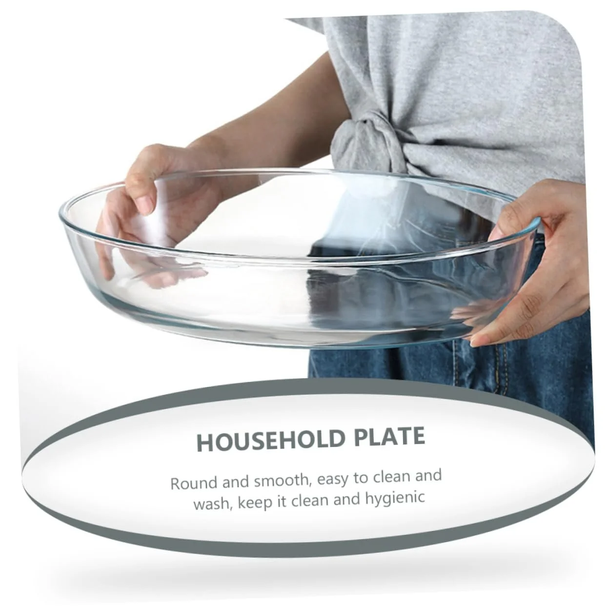 Форма для запікання Gatuida Овальна скляна 2400 мл Для мікрохвильової печі Прозора, фото №6