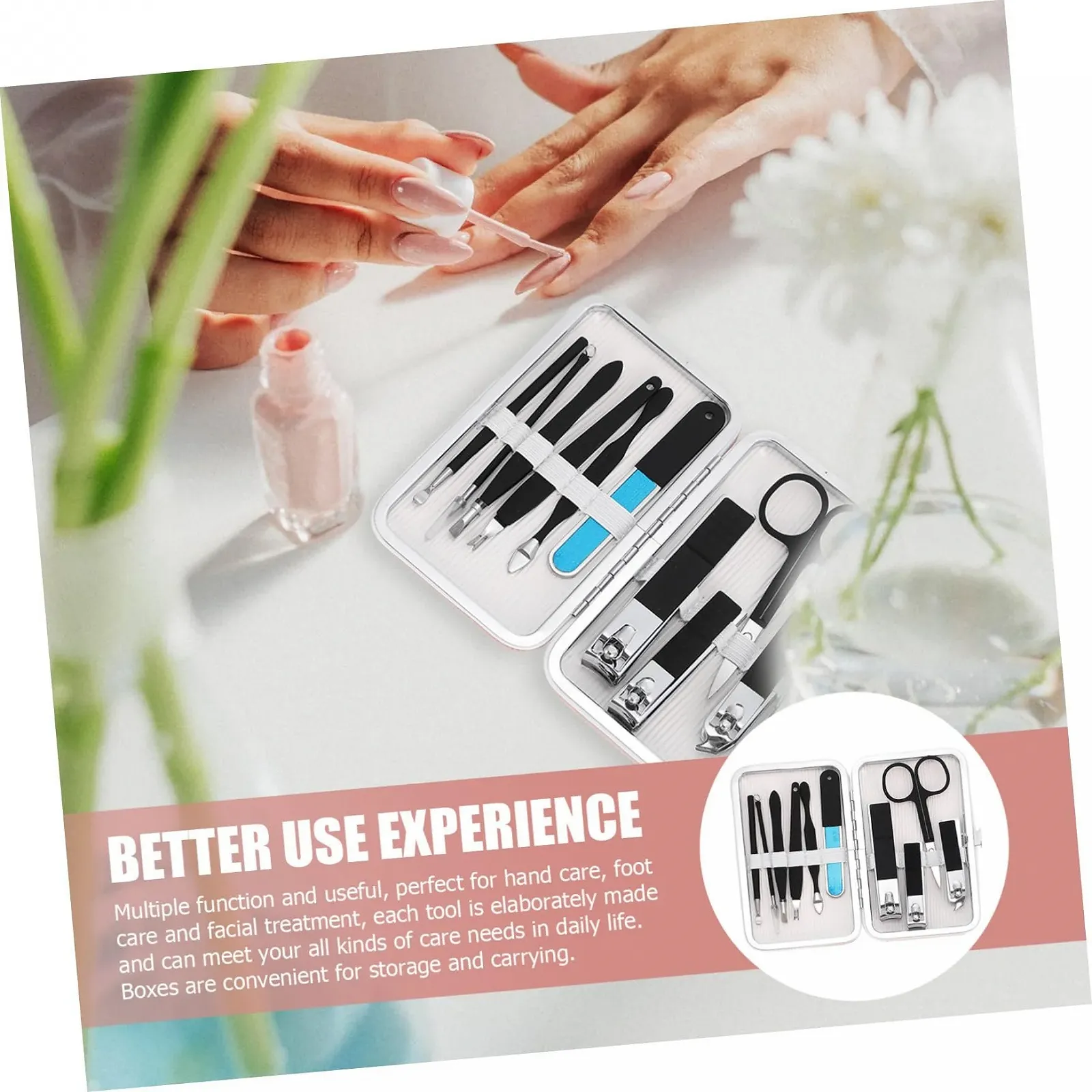 Набор для маникюра PACKOVE Professionelles Nagelpflegeset, простой в использовании и практичный, фото №7