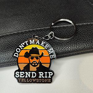 Металлический брелок Don t make me send RIP Yellowstone Йеллоустоун synthetic.ua - Фото 1