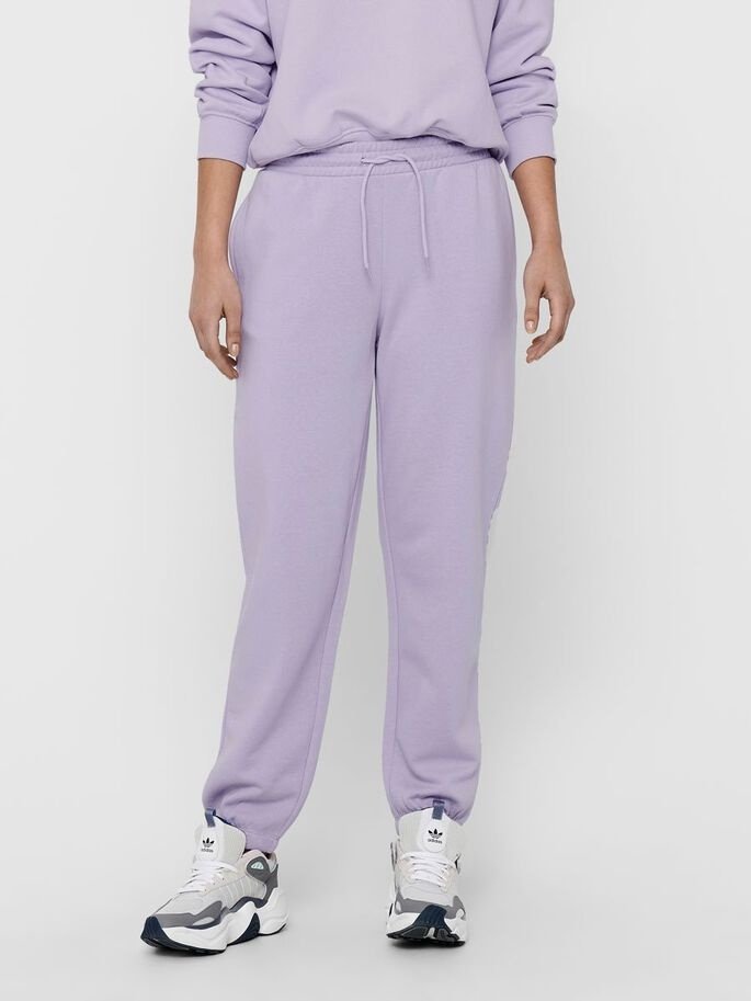 Штани ONLWANTED SWEATPANTS SWT 15235576 Pastel Lilac ONLY Бузковий M, фото №3