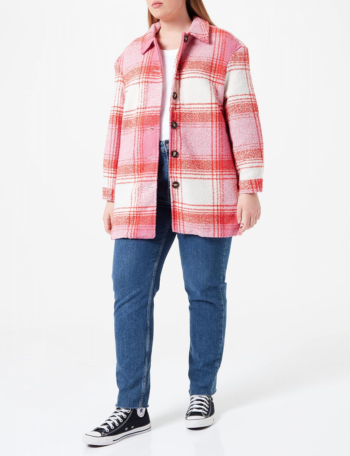 Жакет ONLY Carmakoma Caranja Check Shacket OTW, фото №2