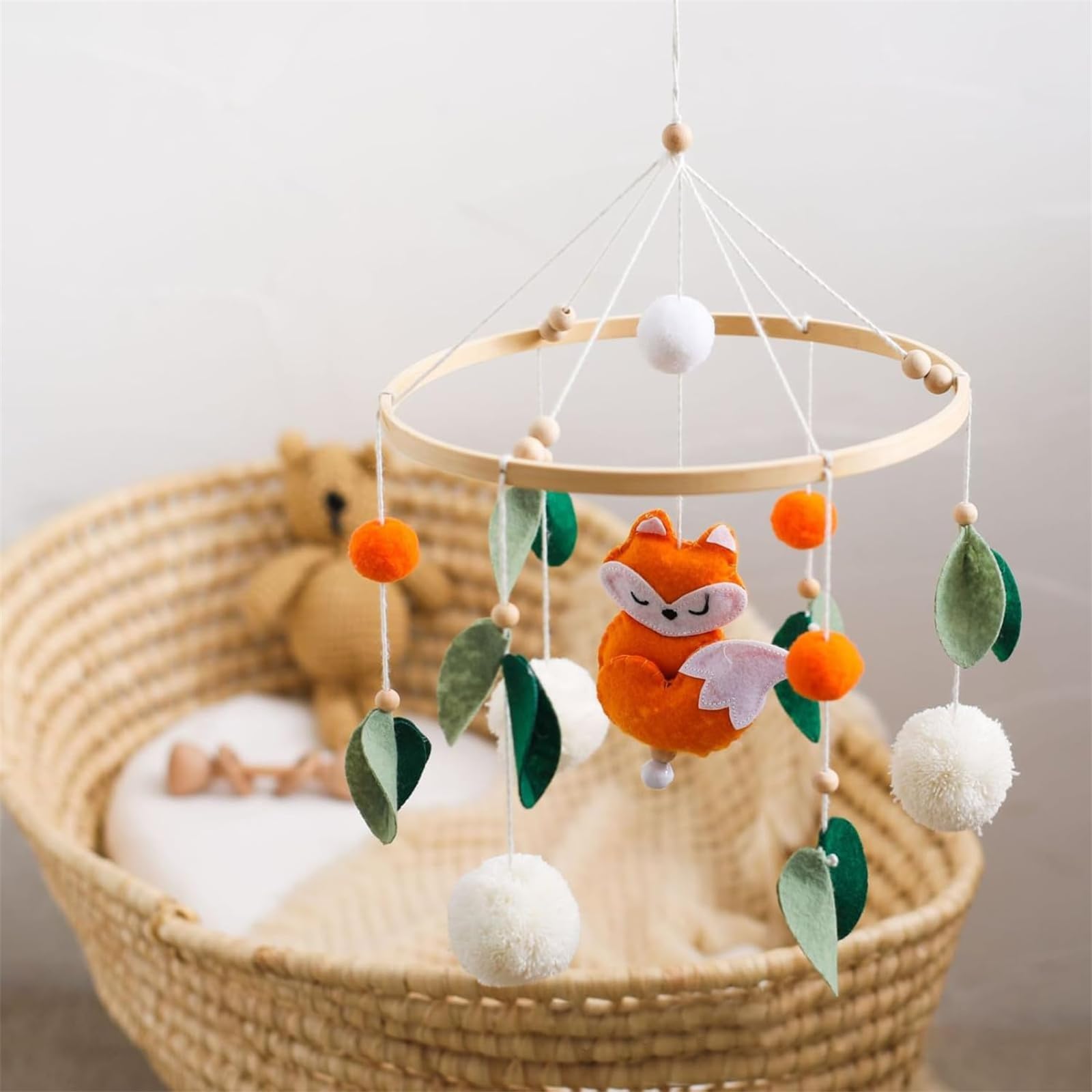 Мобіль Baby Wind Chime Фетрові Кулі Лисиця Декор Подарунок, фото №2