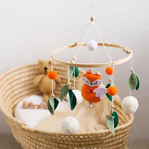 Мобіль Baby Wind Chime Фетрові Кулі Лисиця Декор Подарунок synthetic.ua - Фото 1