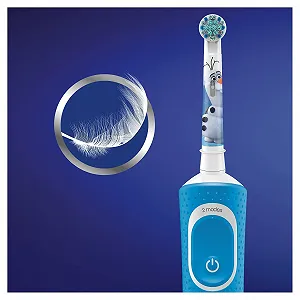 Електрична зубна щітка Oral-B Kids Frozen Special Edition для дітей від 3 років Блакитна synthetic.ua - Фото 1