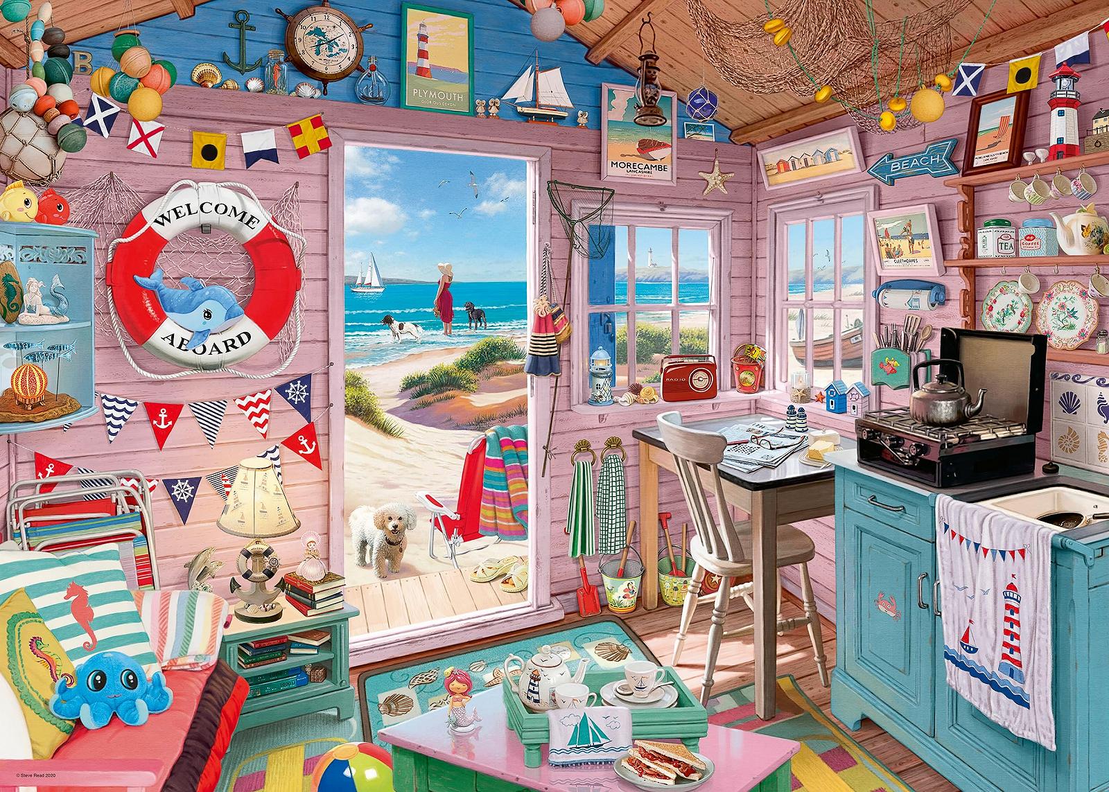 Пазл Ravensburger Nostalgia The Beach Hut 12000032 1000 елементів, фото №1