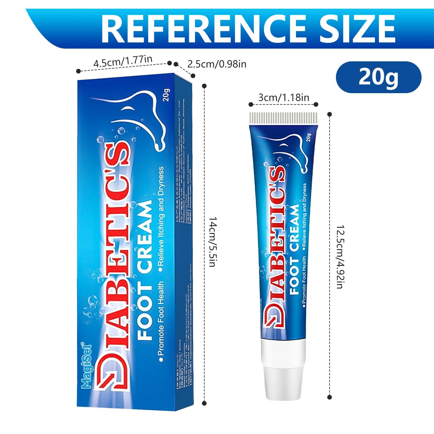 Бальзам для ніг Foot Balm Diabetic інтенсивний проти мозолів для діабетиків з сечовиною та ромашкою 20 г, фото №7