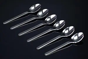 Ложки Sompex Luna Espresso Блестящая нержавеющая сталь Набор из 6 штук - Фото 1