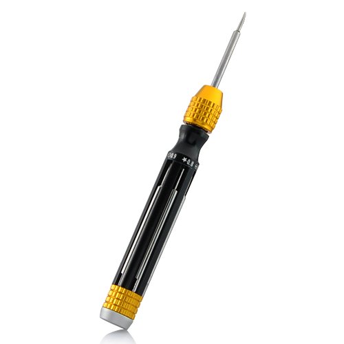Набор отверток Precise 6 в 1 Phillips 1.5/1.2 плоский 1.5/1.2 Dot 0.9 Pentagram 0.8 (Чёрный), фото №1