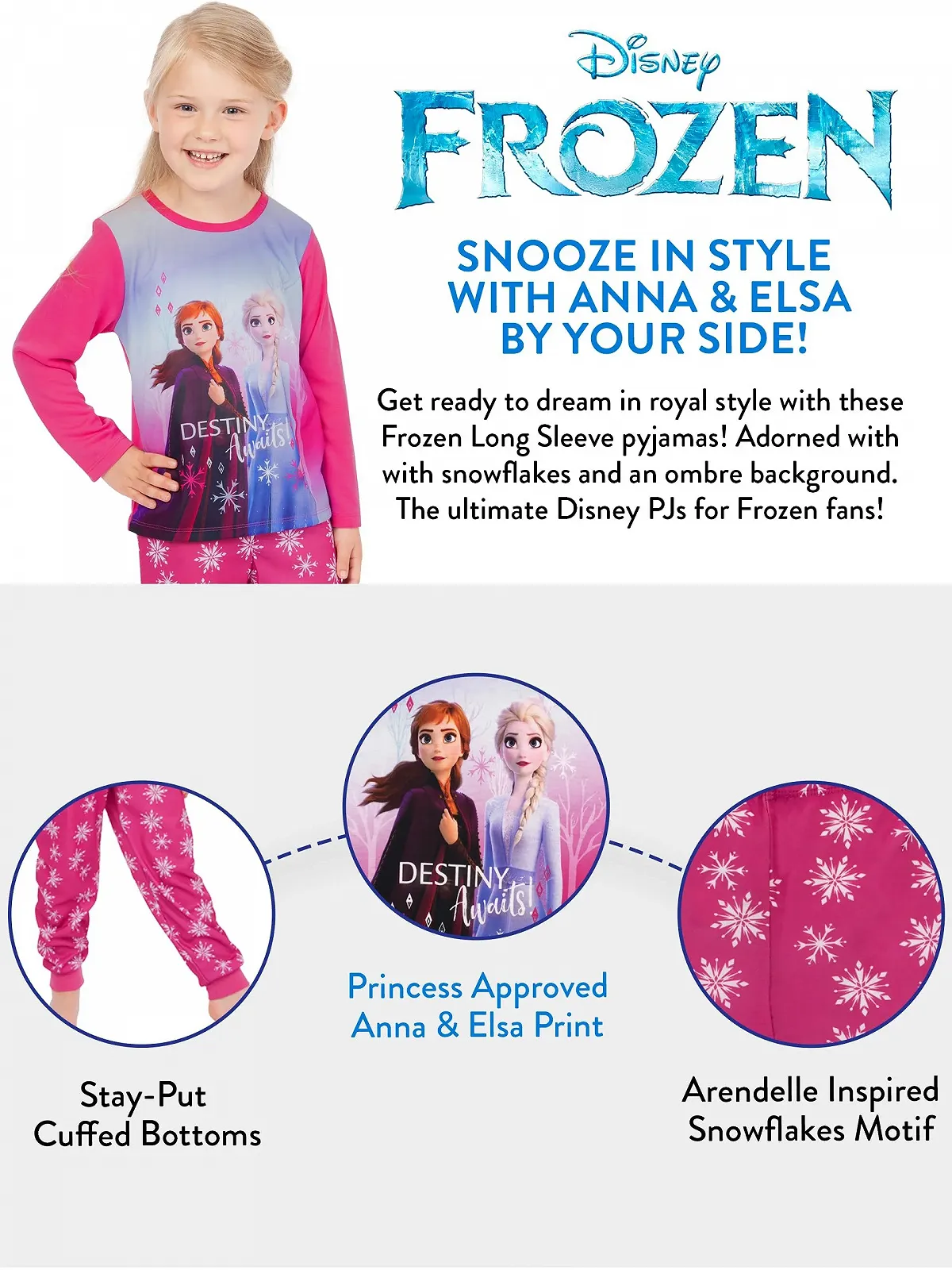 Піжама Disney Frozen для дівчат, фото №6