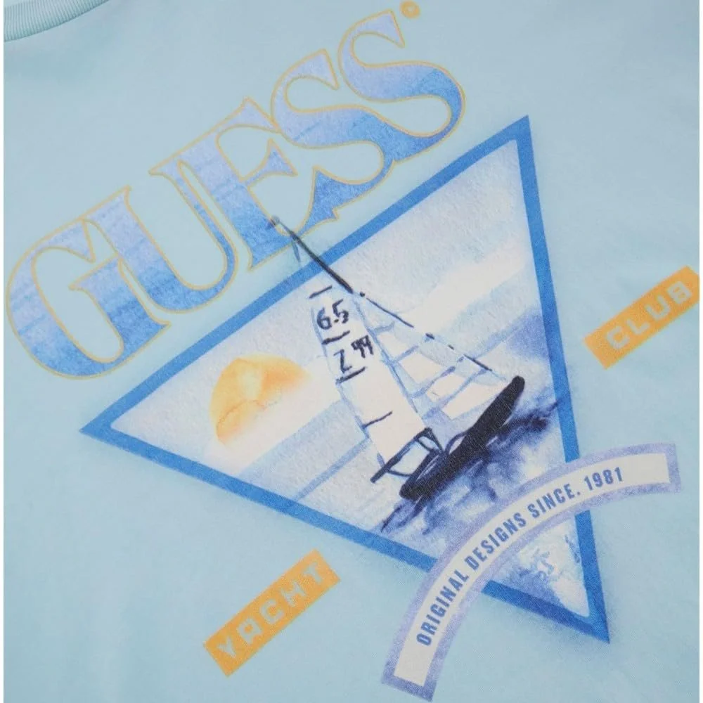 Футболка GUESS M4GI40A AK9RM1, Laguna Blue Multi, L, фото №3