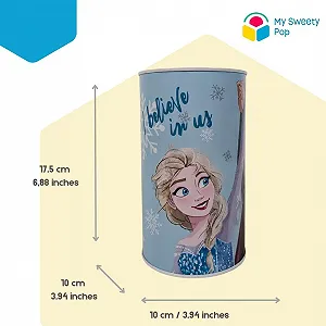 Скарбничка Frozen Металева Синя 17,5 см для школи synthetic.ua - Фото 1