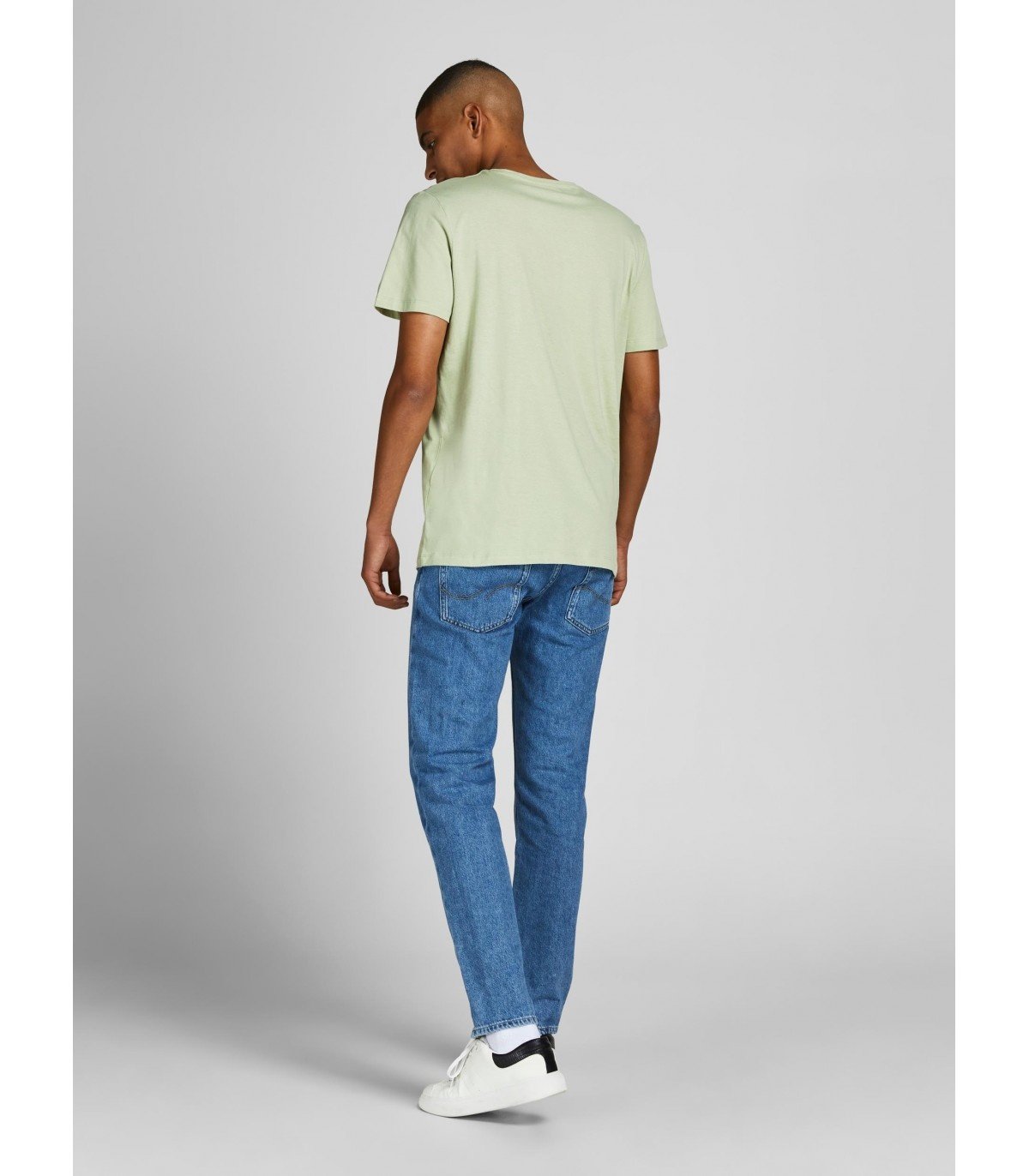 Футболка Jack&Jones TEE SS CREW NECK BLK 12205944-Swamp STANDARD fit Фисташковый 2XL, фото №2