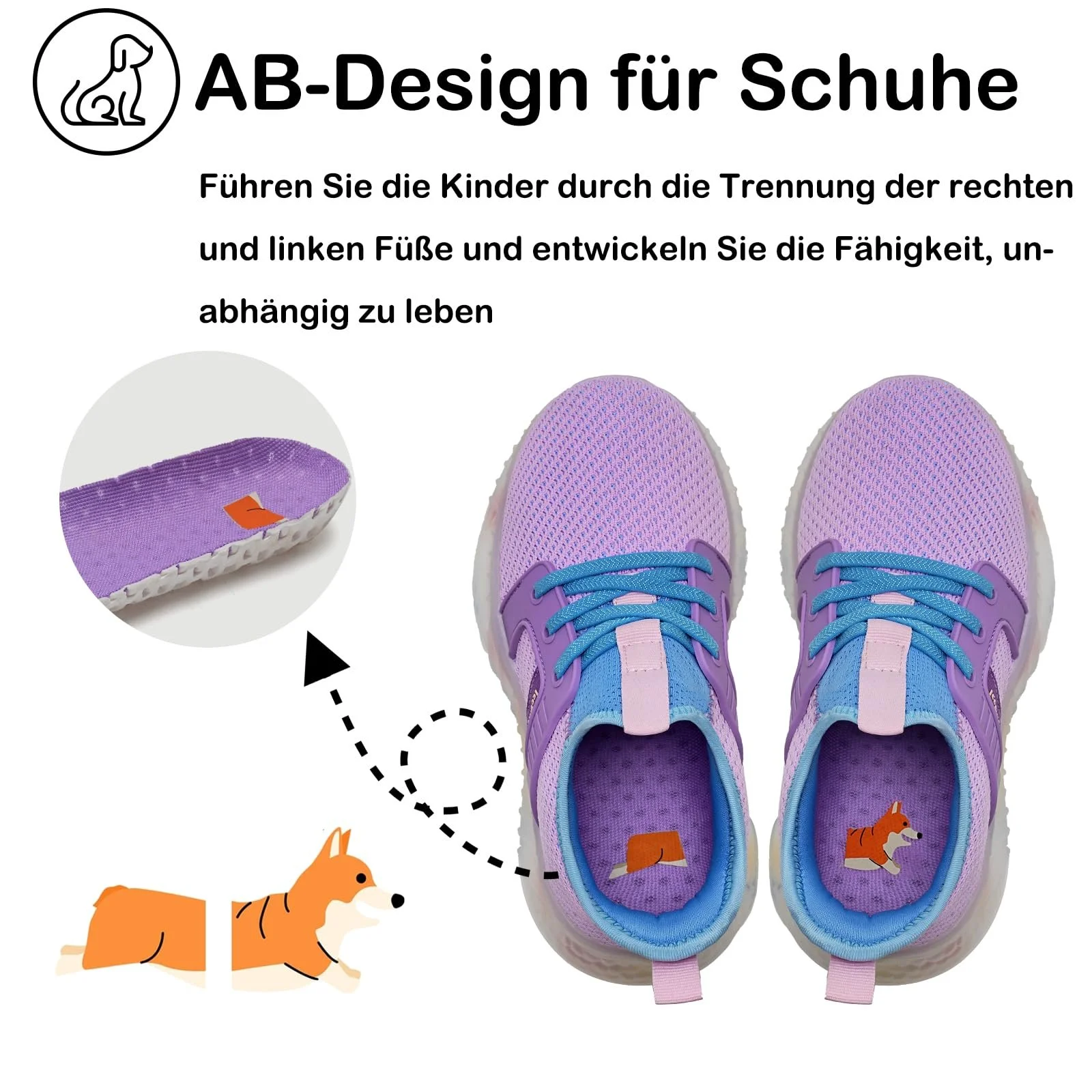 Кроссовки IceUnicorn для девочек, детские комнатные туфли, спортивная обувь, слипоны для подростков, фото №6