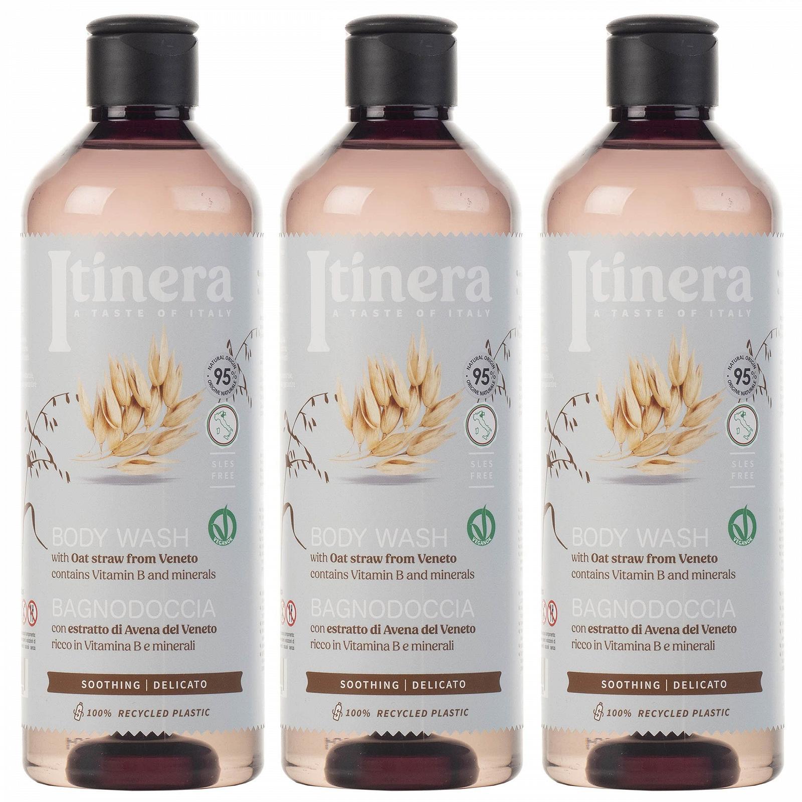 Гель для душу ITINERA Soothing з вівсом 370 мл (Упаковка з 5 шт.), фото №4