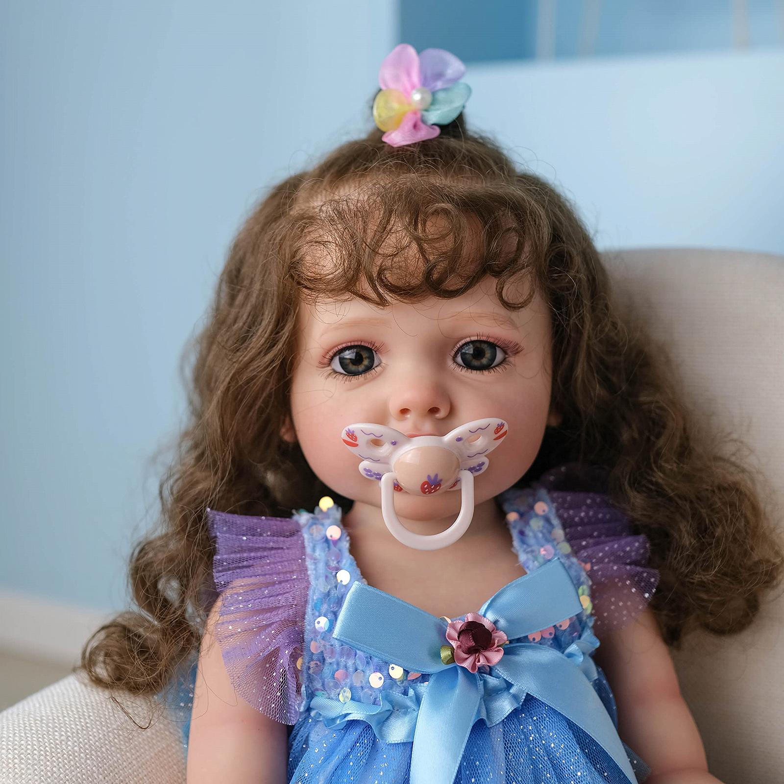 Кукла Zero pam Reborn Baby Силикон 22 Дюйма Красивая Девочка Силиконовая Водонепроницаемая, фото №5