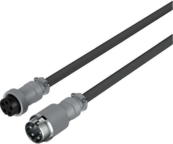 HyperX Кабель USB-A - USB-C спіральний 1.37м Grey, фото №4
