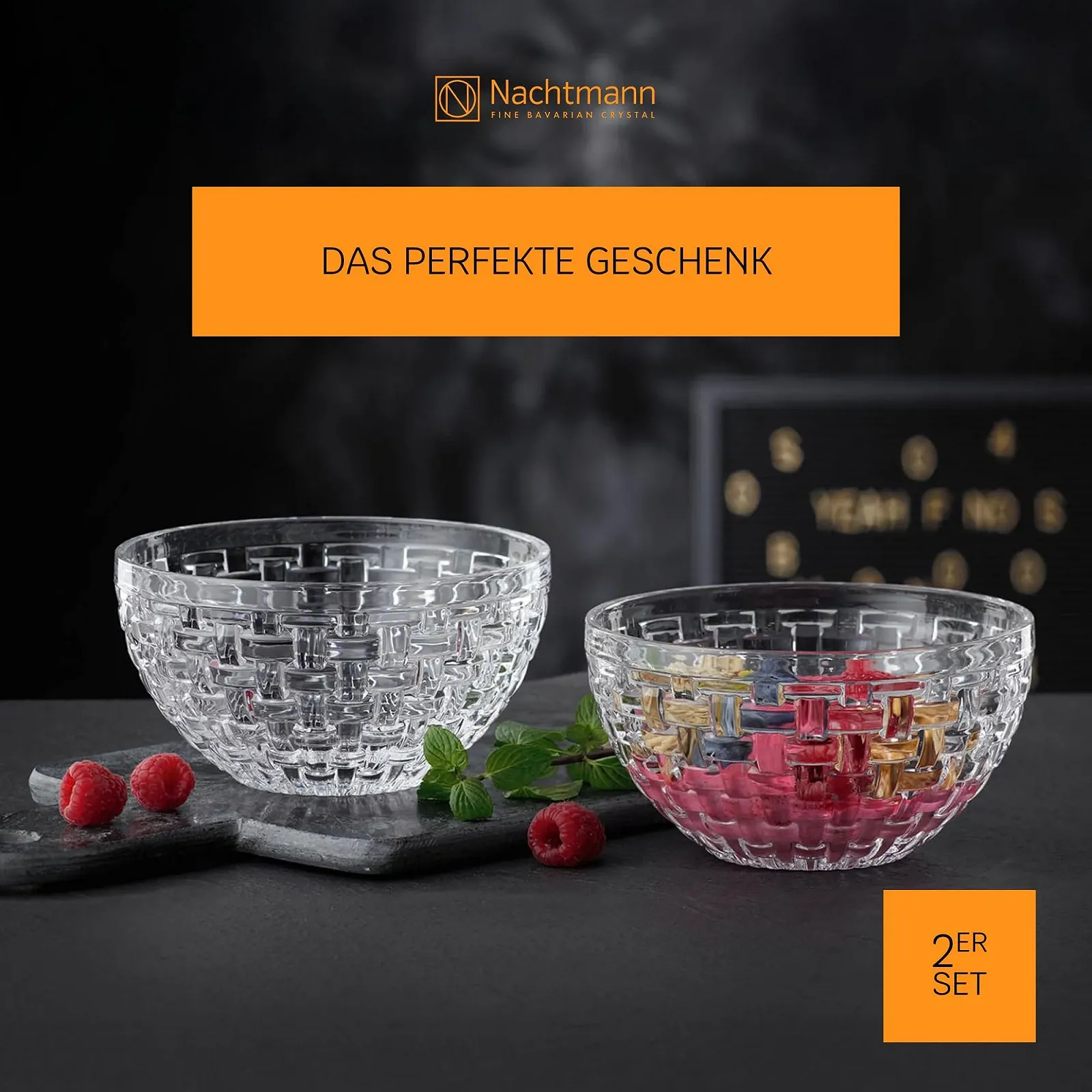 Миска Nachtmann Bossa Nova 15 см Набор из 2 Хрустальные Стеклянные Миски для Десерта, фото №4 Миска Nachtmann Bossa Nova 15 см Набор из 2 Хрустальные Стеклянные Миски для Десерта, фото №4