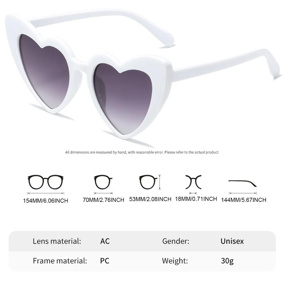 Солнцезащитные очки Сердце DEZ Винтаж Ретро Розовый, фото №2