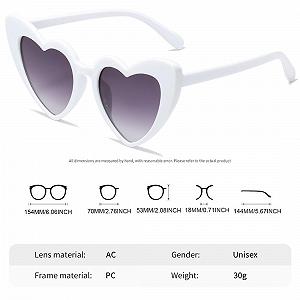 Сонцезахисні окуляри Серце DEZ Вінтаж Ретро Рожевий synthetic.ua - Фото 1