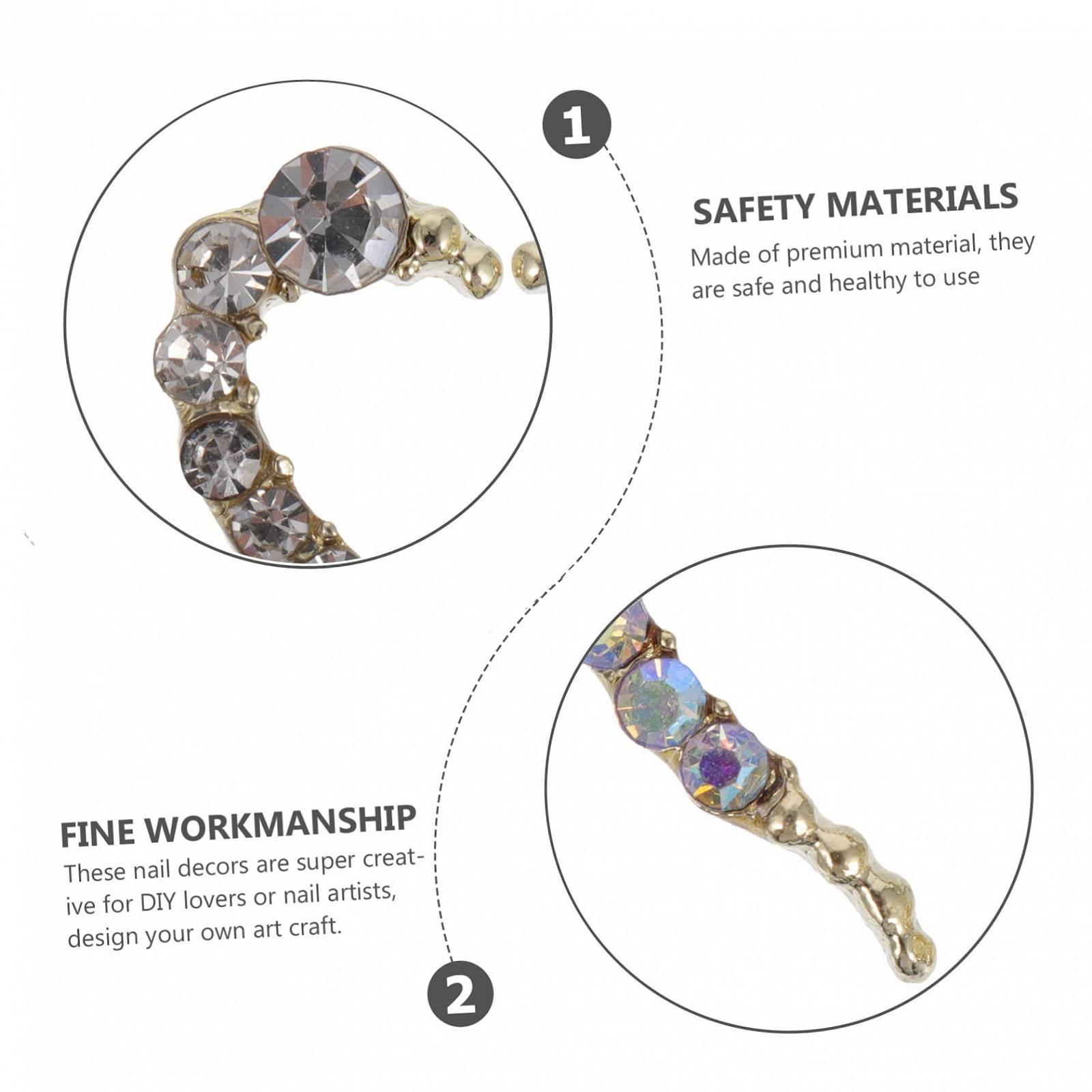 Украшение для ногтей Сердце FRCOLOR 12 штук, фото №9