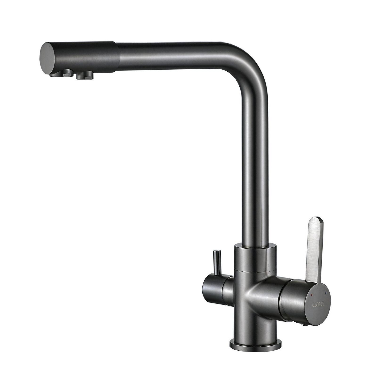 Змішувач для кухні під осмос Globus Lux LAZER GLLR-0444-11-GRAPHITE, фото №2 Змішувач для кухні під осмос Globus Lux LAZER GLLR-0444-11-GRAPHITE, фото №2