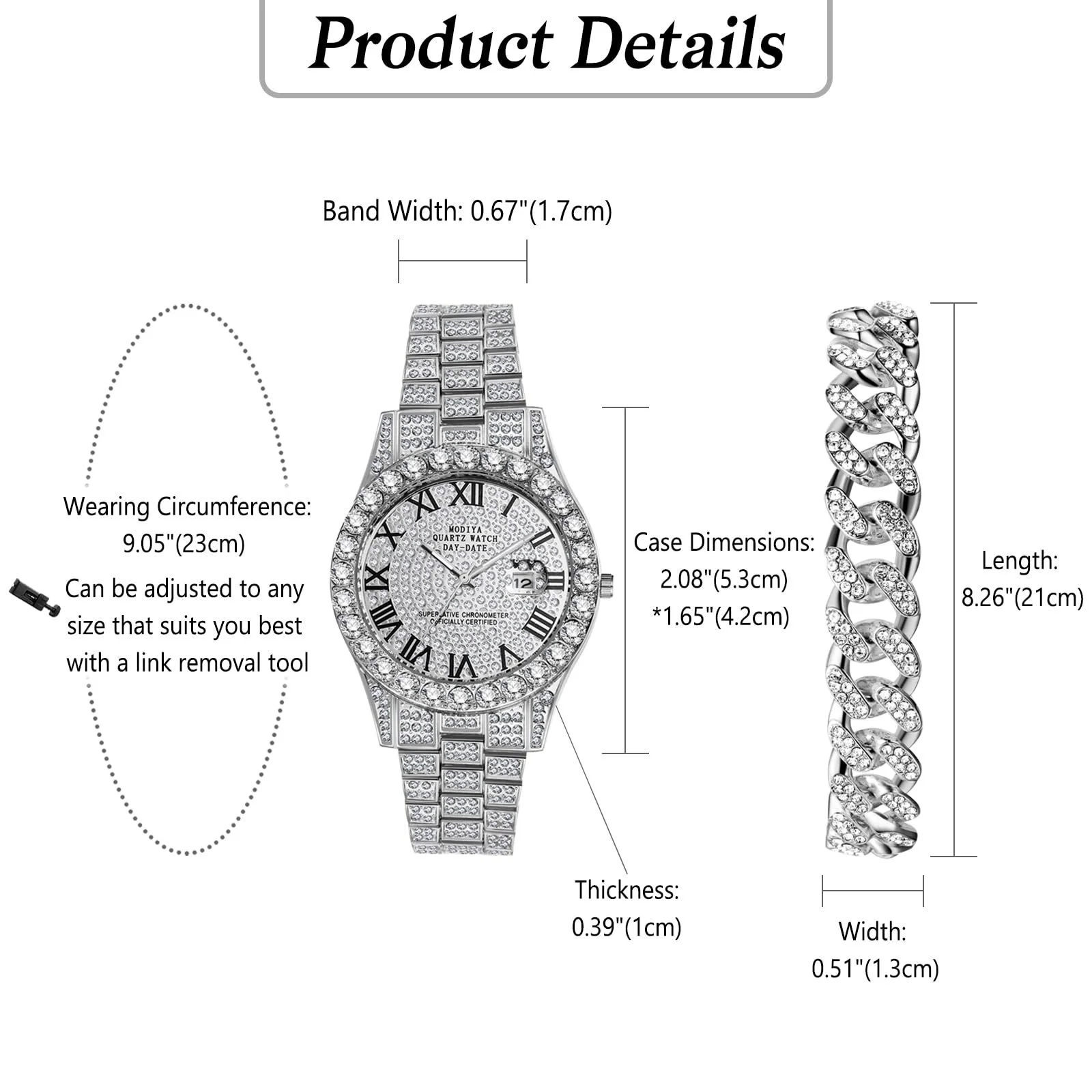 Чоловічий годинник OIDEA Кварцовий з аналоговим циферблатом, римськими цифрами, фото №2 Чоловічий годинник OIDEA Кварцовий з аналоговим циферблатом, римськими цифрами, фото №2