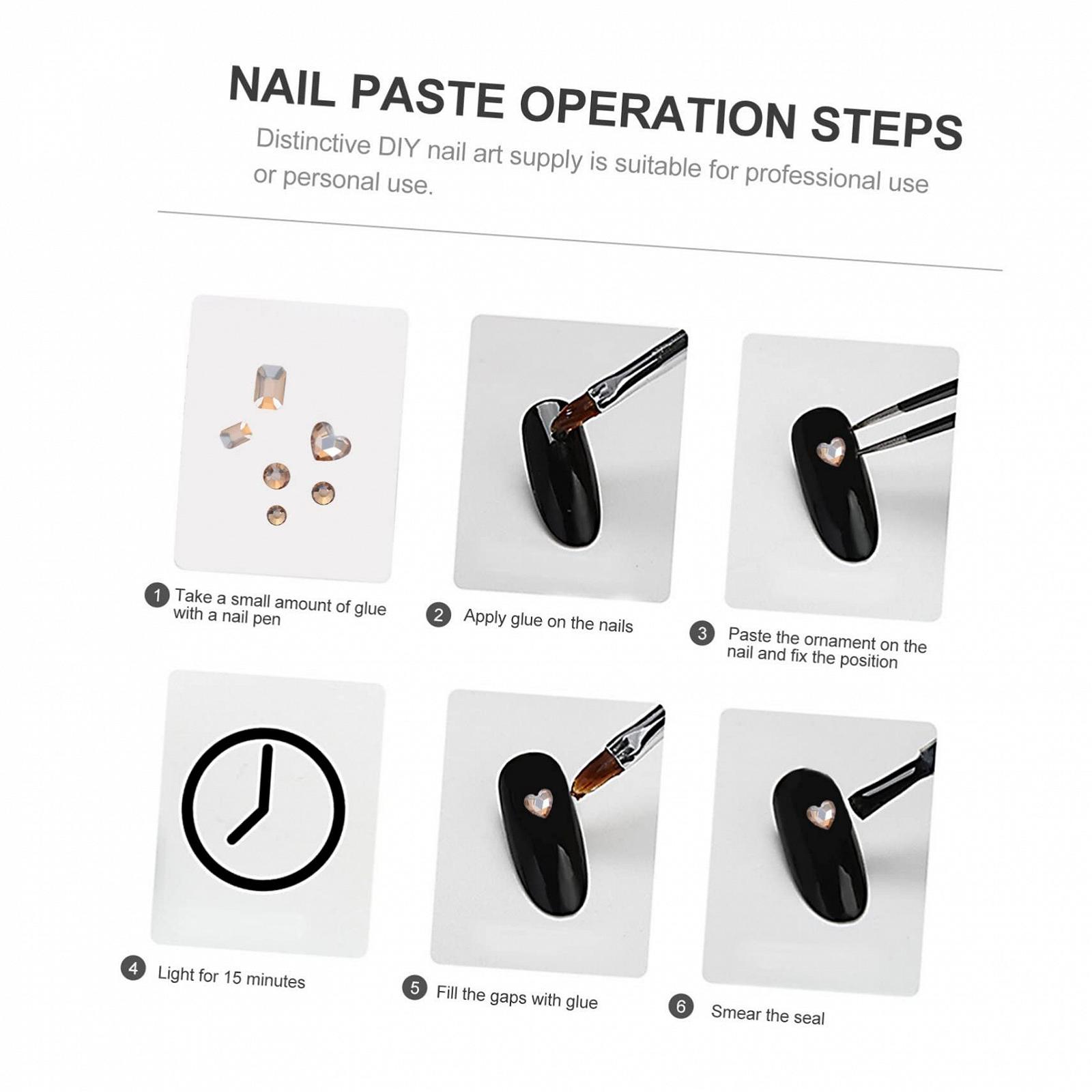 Стрази для нігтів PLAFOPE, шампань, фото №3