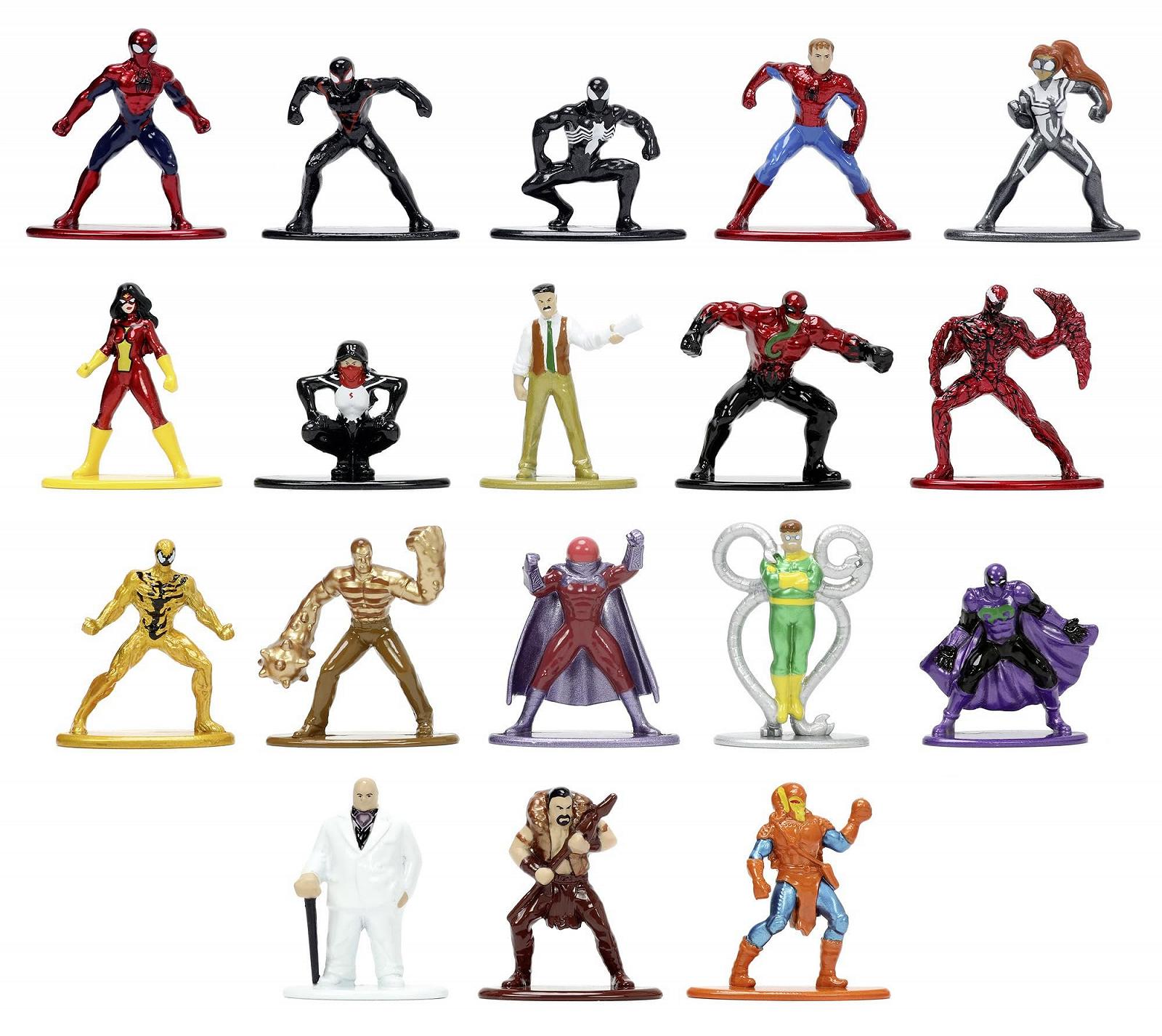 Фигурки Nano Jada Spider-Man Marvel Multi Pack, Wave 8, разноцветные, фото №3