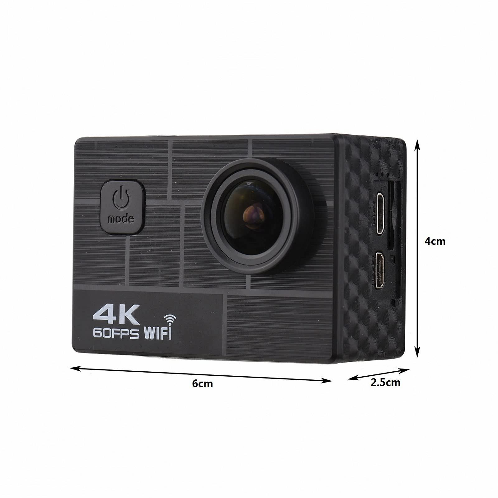 Екшн-камера Camnoon 4K/60FPS 24MP Портативна DV з 5-дюймовим великим РК-дисплеєм Широкий кут 2.4G бездротовий пульт Дистанційного Керування Водонепроникний Корпус Комплект Аксесуарів, фото №7 Екшн-камера Camnoon 4K/60FPS 24MP Портативна DV з 5-дюймовим великим РК-дисплеєм Широкий кут 2.4G бездротовий пульт Дистанційного Керування Водонепроникний Корпус Комплект Аксесуарів, фото №7