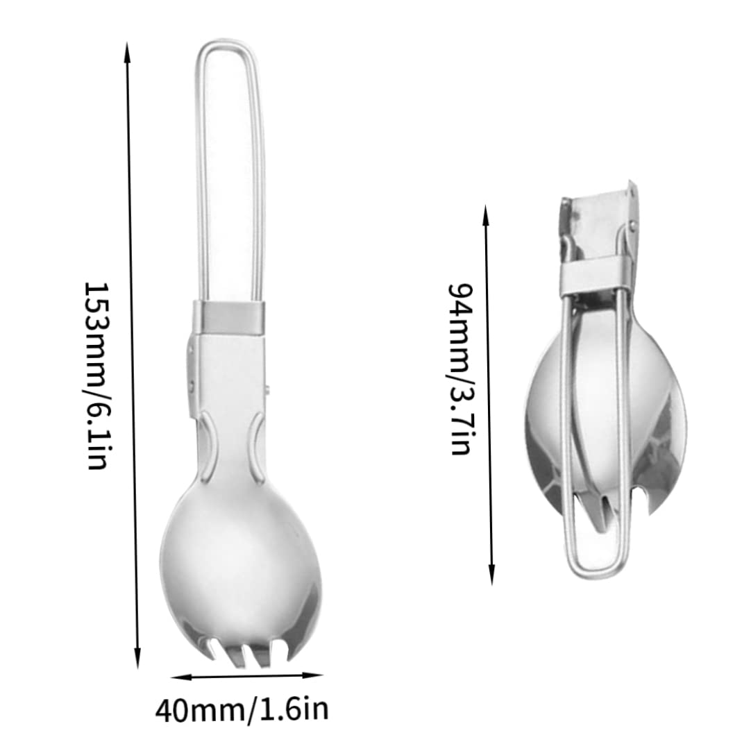 Спорк Camping Cutlery Вилка Ложка 2 в 1 Для подорожей, фото №6