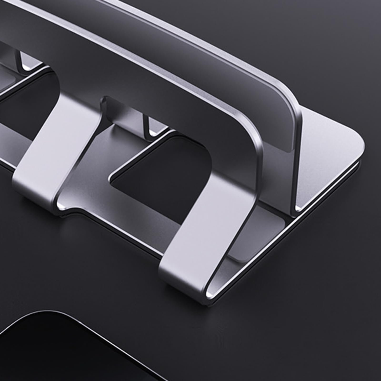 Вертикальная Подставка для Ноутбука с Регулировкой Ширины 14 мм - 50 мм, Алюминиевая, для Дома и Офиса, фото №8