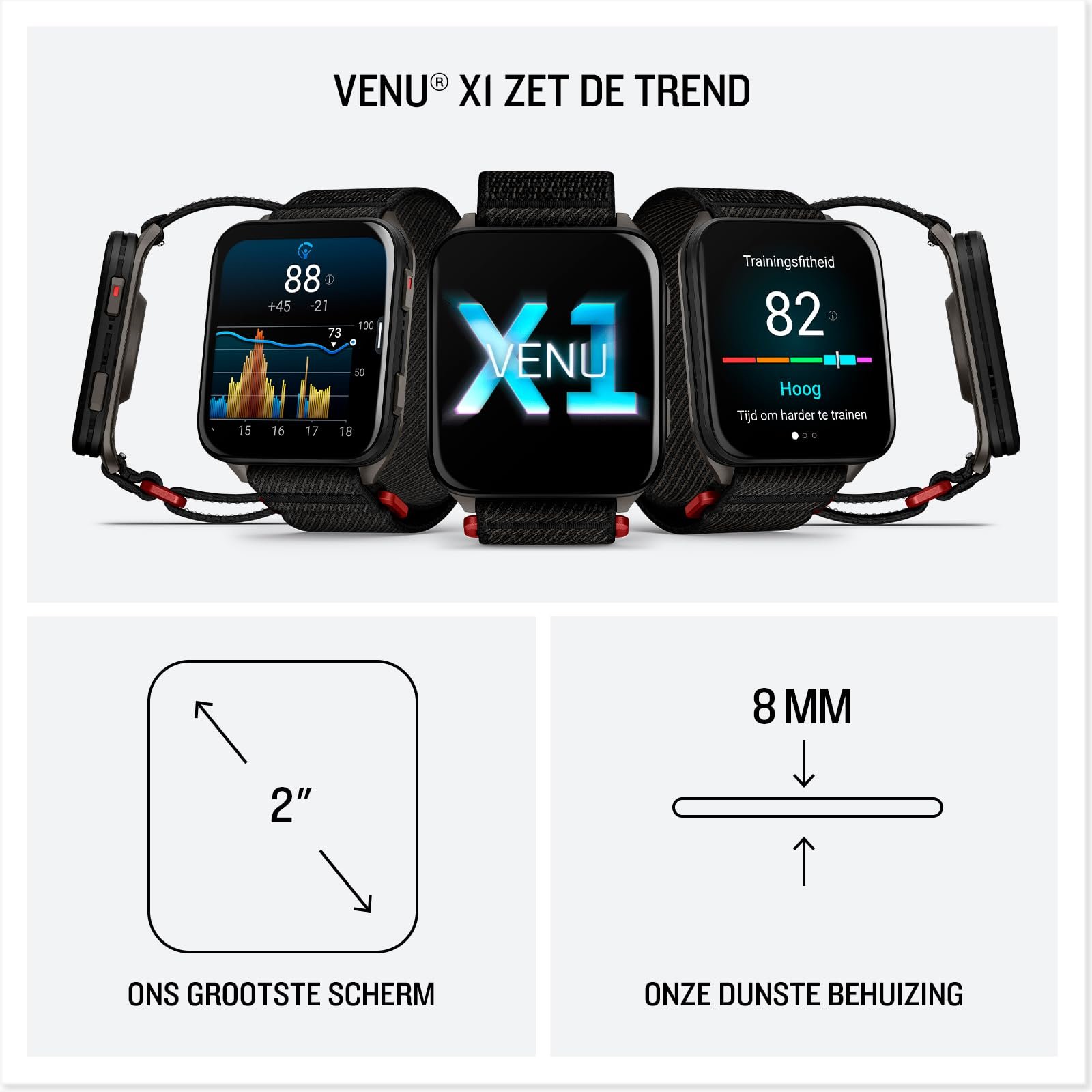 Смарт-часы Garmin Venu X1 51 мм GPS AMOLED-дисплей 2 дюйма, фото №7