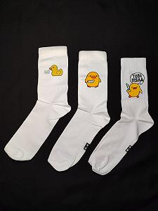 Бокс премиум носков приколов с принтами "Уточки" 3 пары - Фото 1