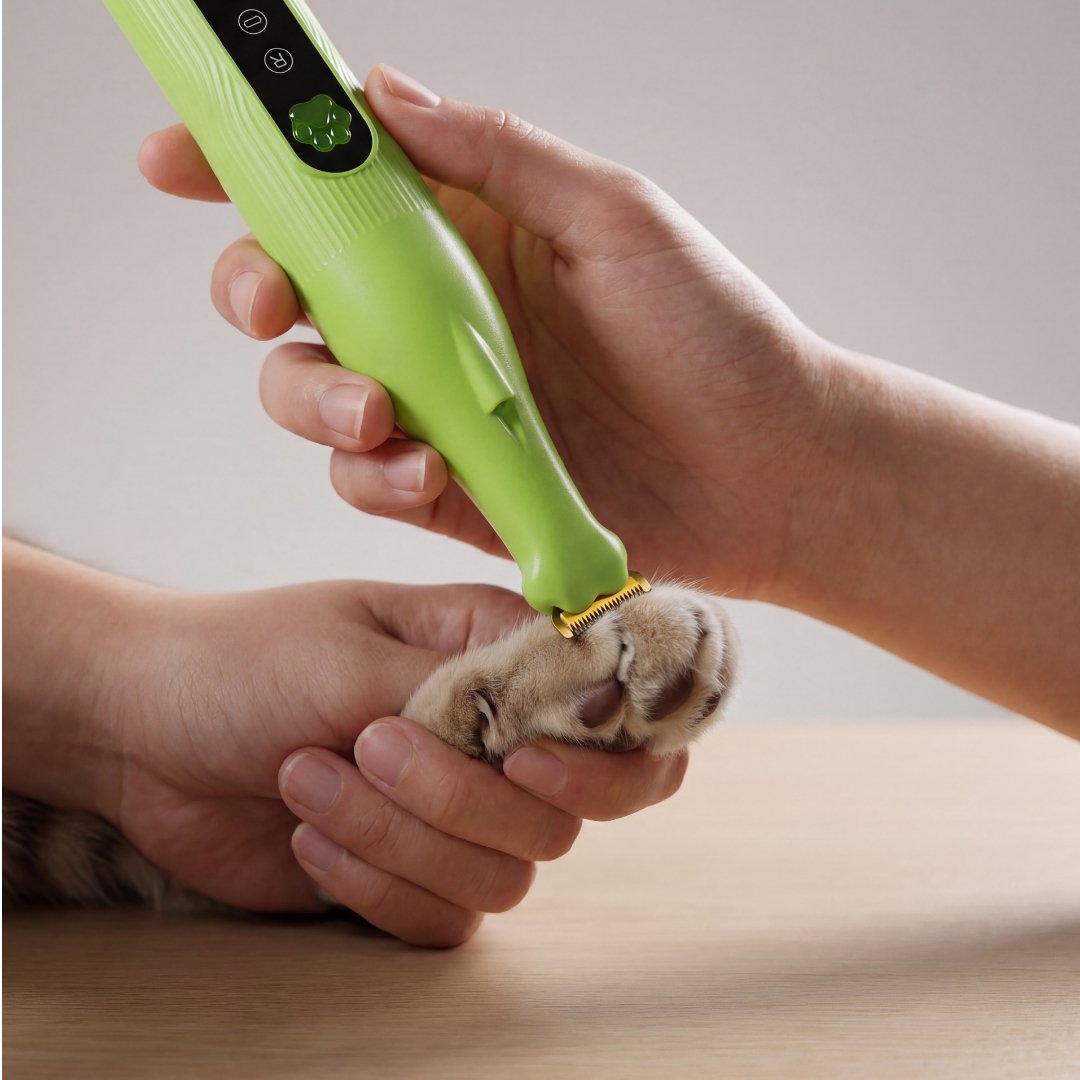 Аккумуляторный триммер для труднодоступных зон животных с подсветкой LED – Idepet Paw Trimmer green, фото №5 Аккумуляторный триммер для труднодоступных зон животных с подсветкой LED – Idepet Paw Trimmer green, фото №5