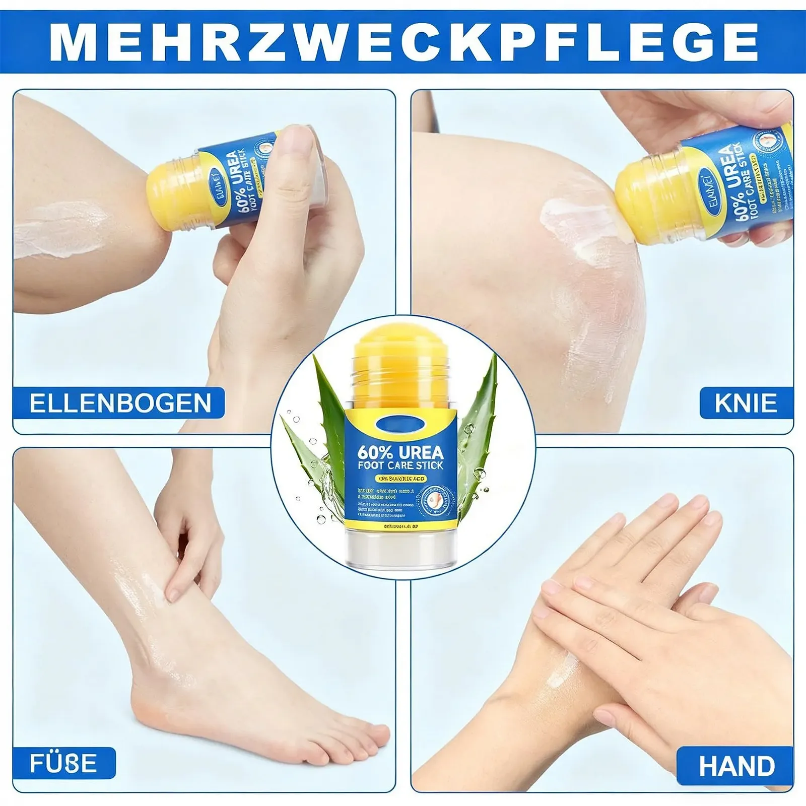 Крем-стик для ног Urea 60% с Aloe Vera и Coconut Oil 2 шт, фото №7