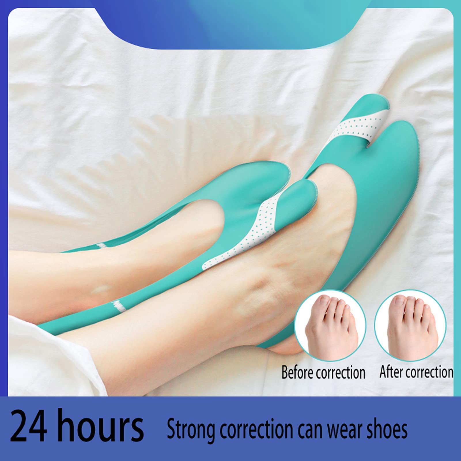 Коректор великого пальця стопи Hallux Valgus Двошаровий силіконовий гель Невидимий та непомітний, фото №2