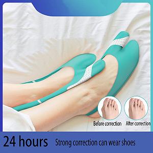 Коректор великого пальця стопи Hallux Valgus Двошаровий силіконовий гель Невидимий та непомітний synthetic.ua - Фото 1