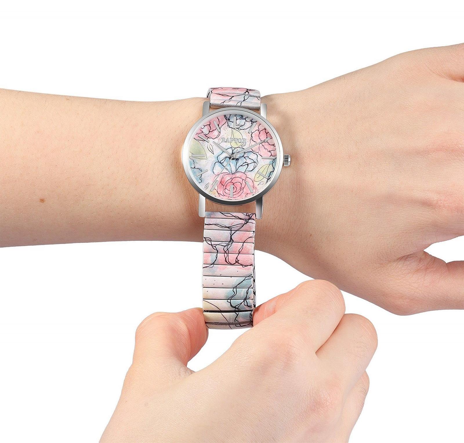 Годинник Raptor Colourful Edition RA10205 Жіночий Аналоговий Кварцовий Білий/Синій/Рожевий, Браслет, фото №5 Годинник Raptor Colourful Edition RA10205 Жіночий Аналоговий Кварцовий Білий/Синій/Рожевий, Браслет, фото №5