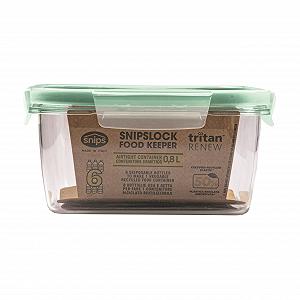 Контейнер для їжі Snips Square 0.8 л Tritan Renew квадратний 15 x 15 x 7.5 см synthetic.ua - Фото 1