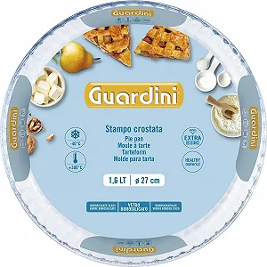 Форма для запекания Guardini Боросиликатное стекло 27 см 1.6 л Прозрачный/Светло-голубой synthetic.ua - Фото 1