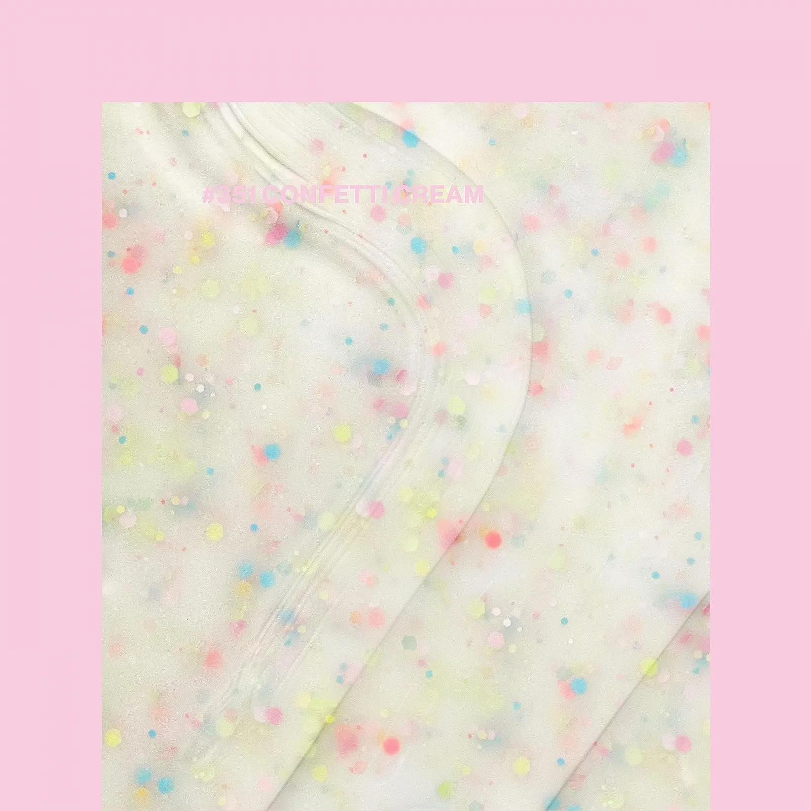 Гель-лак Pink Gellac 351 Confetti Cream 15 мл, белый с блестками, фото №3 Гель-лак Pink Gellac 351 Confetti Cream 15 мл, белый с блестками, фото №3