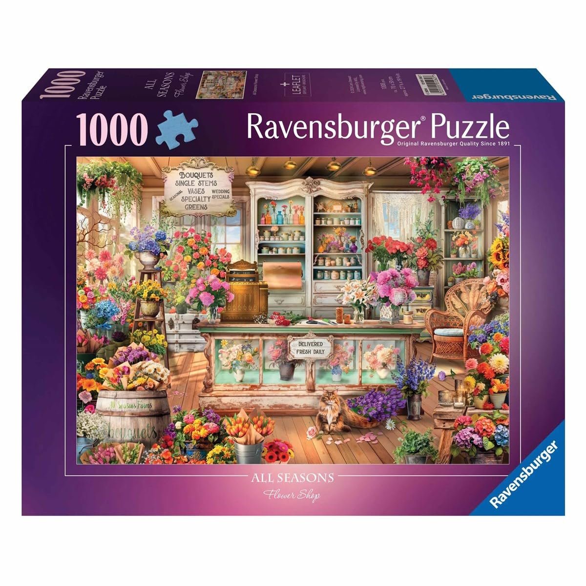 Пазл Ravensburger All Seasons Flower Shop 1000 элементов антибликовое покрытие, фото №1