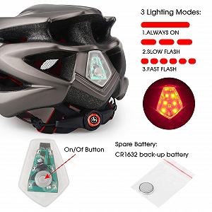 Велосипедний Шолом Shinmax з Підсвічуванням, зі Знімним Козирком, Регульований, 57-62 см synthetic.ua - Фото 1