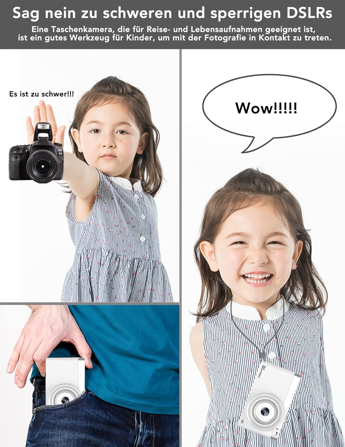 Фотоапарат Y-YOPZI K120-BK1 50Мп / CMOS / 4K 30fps / 16Х зум / Білий, фото №5
