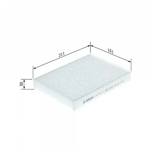Фильтр салонный BOSCH 1 987 435 121 для MERCEDES-BENZ задний - Фото 1